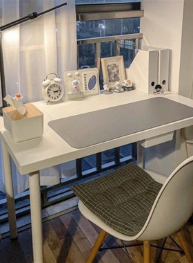 电脑桌台式家用白色书桌简约办公桌学生学习女孩卧室小型简易桌子