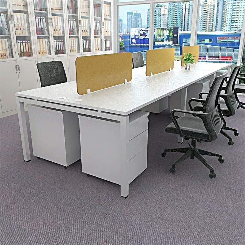 职员办公桌椅组合简约现代员工位4四6六人位办公室屏风卡位电脑桌