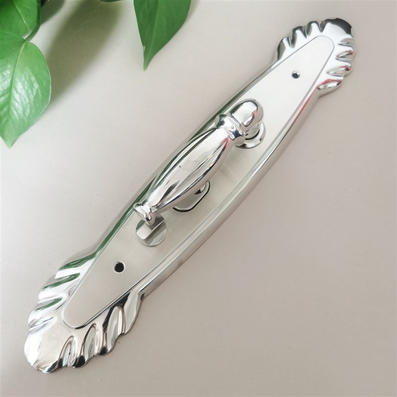 低价清仓304不锈钢大鱼尾防盗锁门拉手入户大门假锁防盗门执手锁