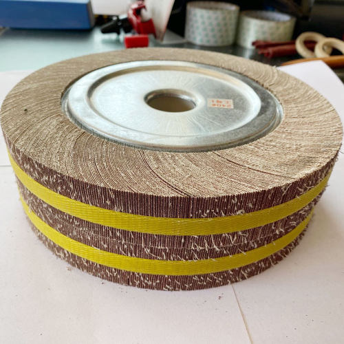 华研抛光千叶轮磨片250*35千叶轮 砂布抛光拉丝研磨轮 卡盘千页轮