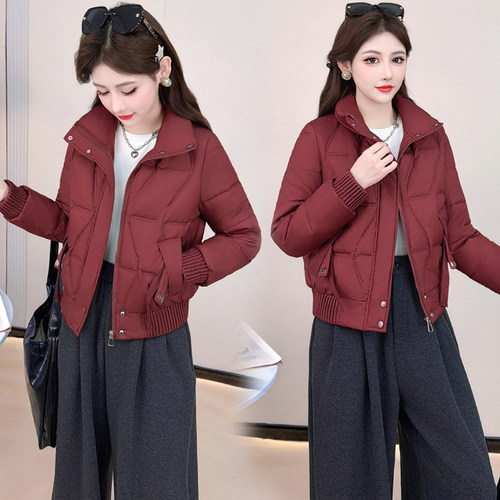 时尚立领棉服女冬季新款