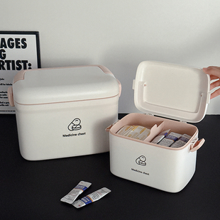 药箱家用多层药物分类收纳盒大容量儿童药品家庭急救药品医疗箱