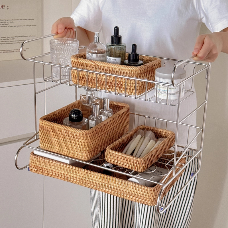 桌面置物架不锈钢多层收纳架