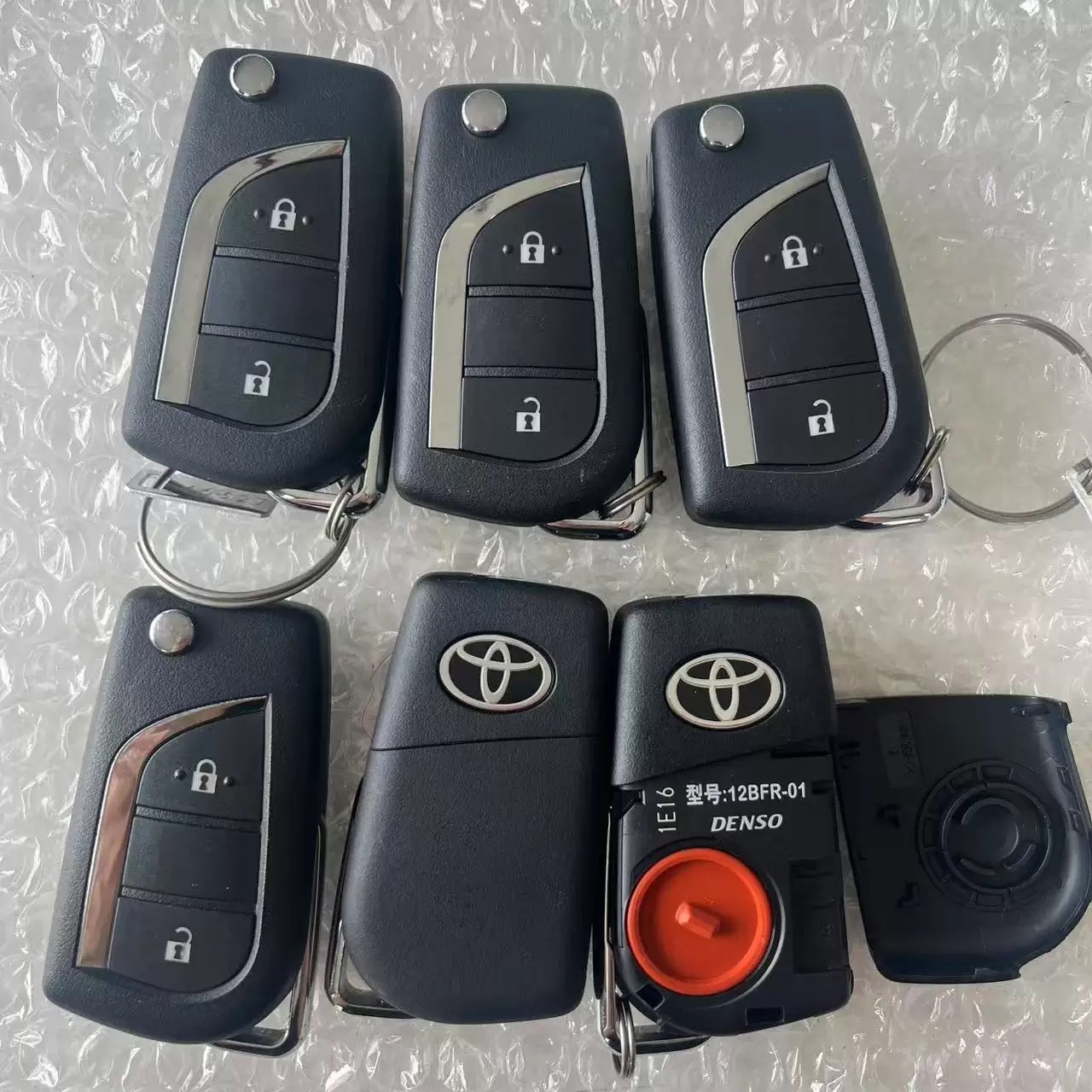 适用18款丰田 锋兰达 汉兰达 荣放 RAV4 原厂折叠遥控钥匙433频率