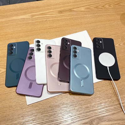 Magsafa磁吸充电适用三星A17手机壳a17带镜头07膜s25ultra专用S25Edge硅胶A56软套5G36/34/26/25/24/16/15/14