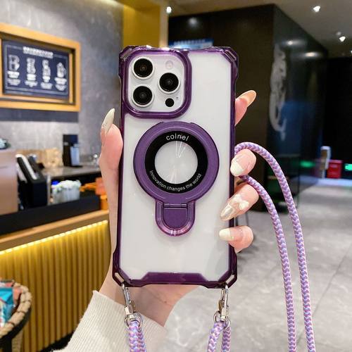 适用苹果16promax手机壳四角开孔