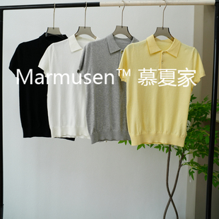 POLO短袖 拉夫老钱风 薄款 小马刺绣标全棉修身 针织上衣T恤 翻领夏季