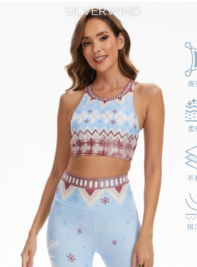 2025圣诞系列 北欧雪季印花高强紧身裤速干跑步健身透气运动套装