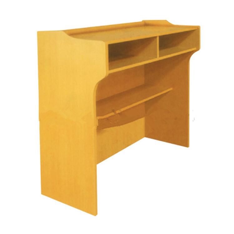 厂家直供三聚氰胺贴面板弧形讲台会议室阶梯教室讲桌板式讲桌