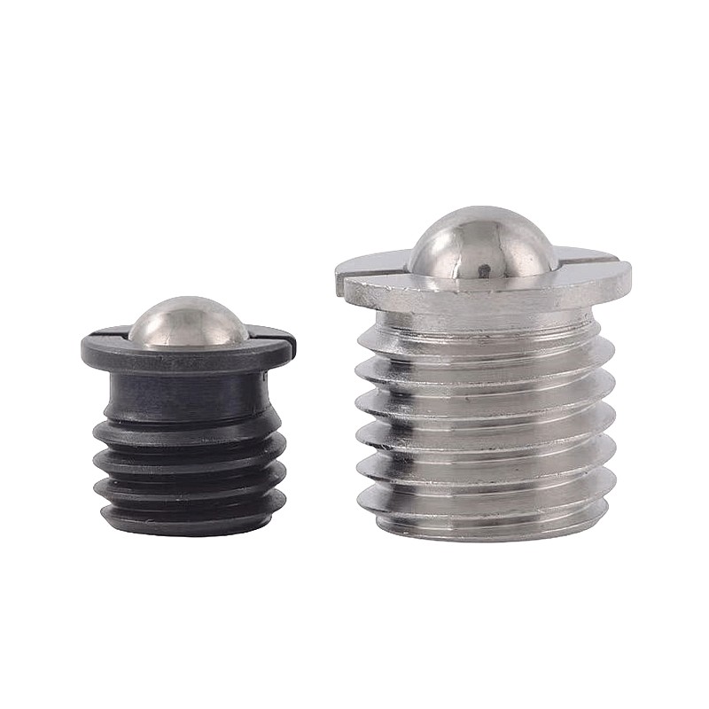 球头柱塞FBPJ FBPJS5 6 8 10 12台阶螺纹弹簧定位波珠 带法兰型