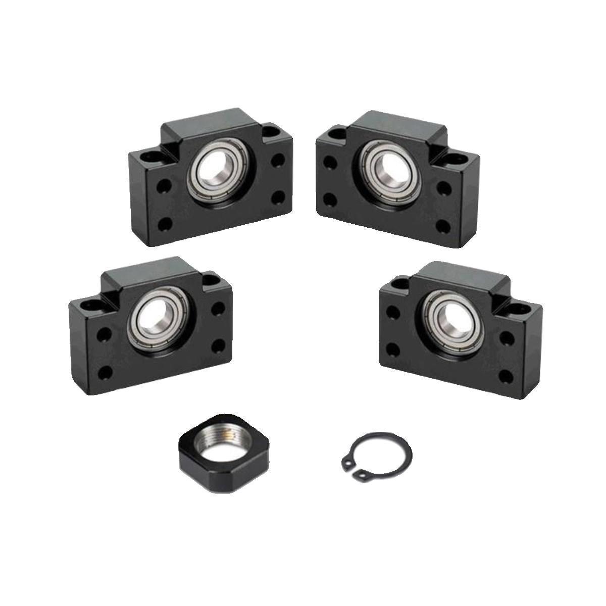 LEB41 LEB51方形滚珠丝杆支座支架固定丝杠支撑6 10 12 15 20 25