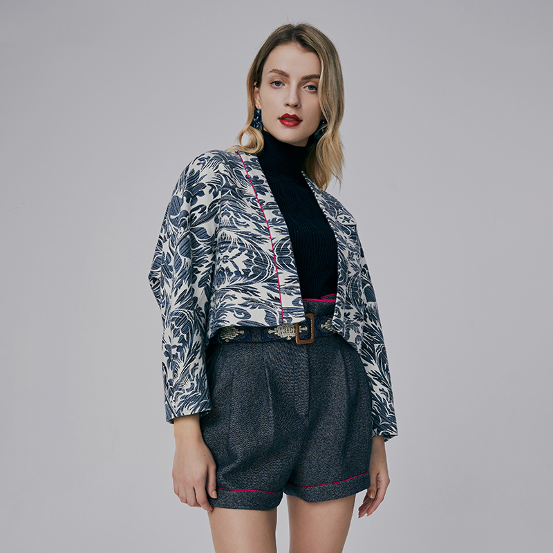 hui卉22早秋羊毛原创短款外套