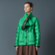 围巾厚款 HUI卉90白鹅绒800D真空绗缝冬季 翠绿色时尚 羽绒服