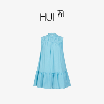 HUI卉中国风中式立领旗袍连衣裙
