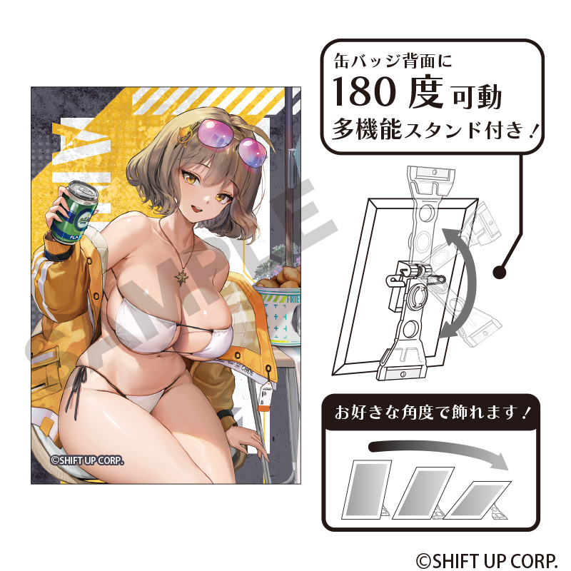 预定定金 CRUX 胜利女神 NIKKE 插画 可立方吧唧徽章 M0616 周边