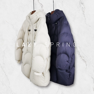 A型轮廓花苞型可收口连帽优雅鹅绒服ZF656 巴依粉丝专享