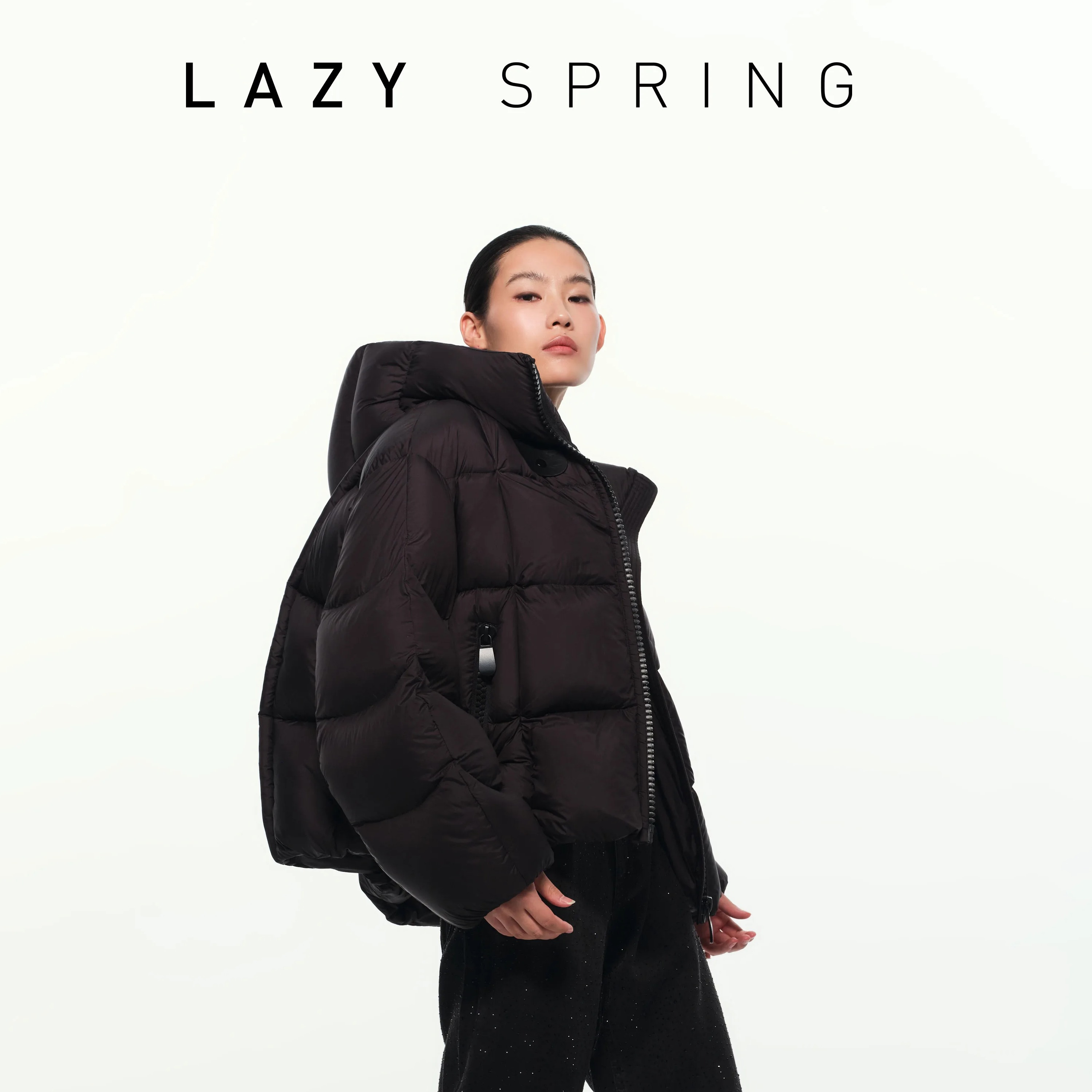 【 邢康莉甄选】冬季时尚百搭短款微O廓休闲羽绒服ZS979