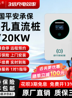 绿行直流汽车充电桩7/20kw新能源家用9孔九380V快充红旗蔚来商用