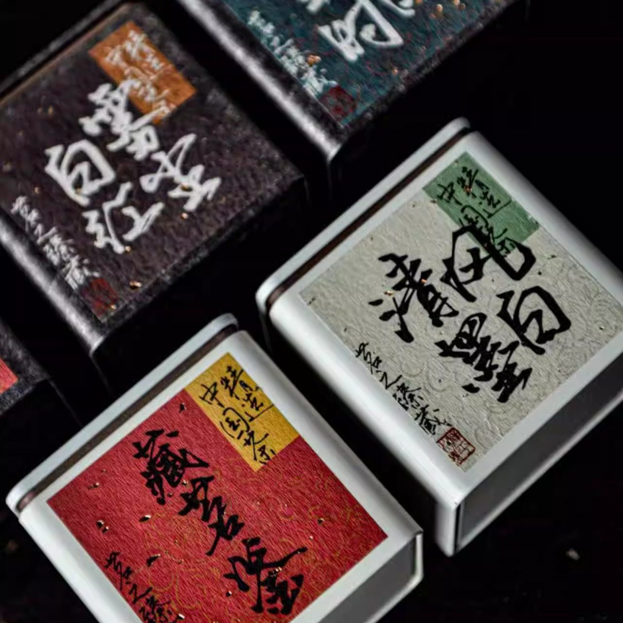 马口铁中国风方形密封防潮茶叶罐图片