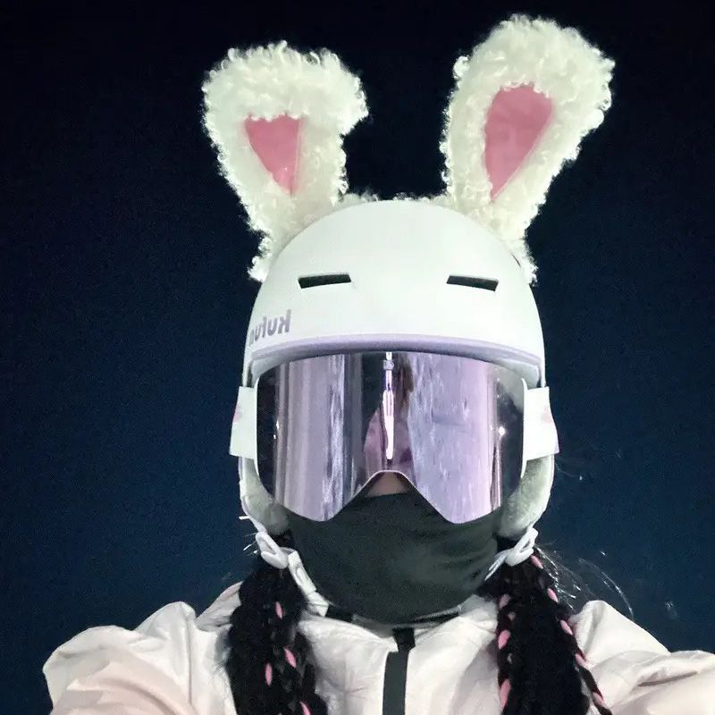 滑雪头盔装饰品立体耳朵