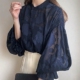 新款 外贸长袖 宽松上衣 衬衣衬衫 女2025春秋季 2026春季 蕾丝雪纺衫