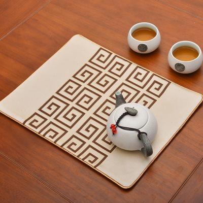 中式餐垫防滑隔热垫古典中国风现代简约餐桌布艺茶几杯垫碗盘垫