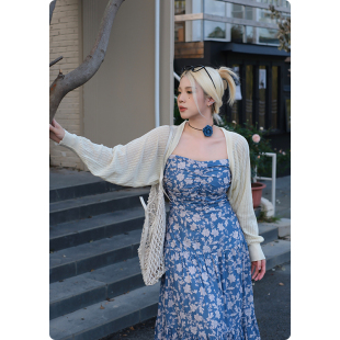 女外搭薄纱气质上衣显瘦长袖 防晒开衫 小披肩 夏日绵绵 糯米子