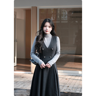 显瘦百搭长袖 糯米子 修身 半高领内搭T恤打底衫 上衣 棉里星辰