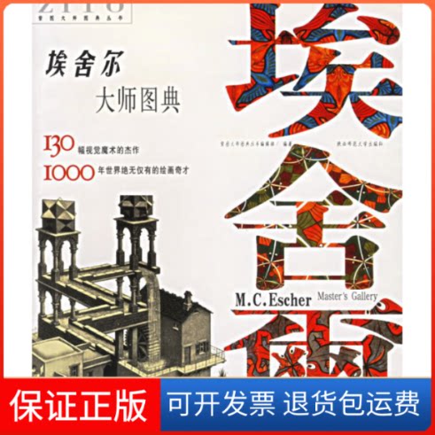 【保正版】埃舍尔大师图典(荷)埃舍尔 绘 紫图大师图典丛书编辑部陕西师范大学出版社9787561327555