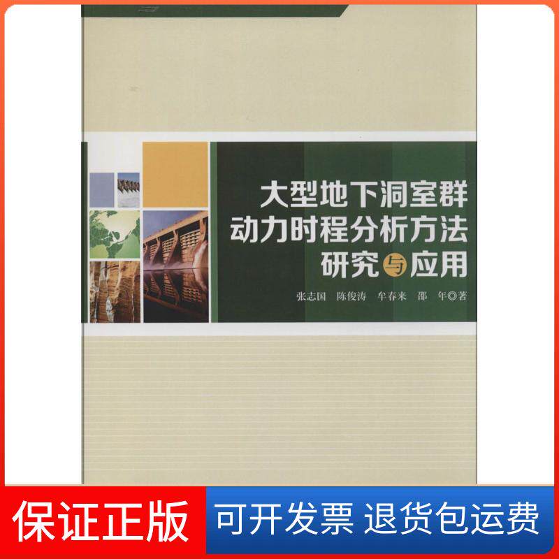 【保正版】大型地下洞室群动力时程分析方法研究与应用张志知识权出版社9787513024365