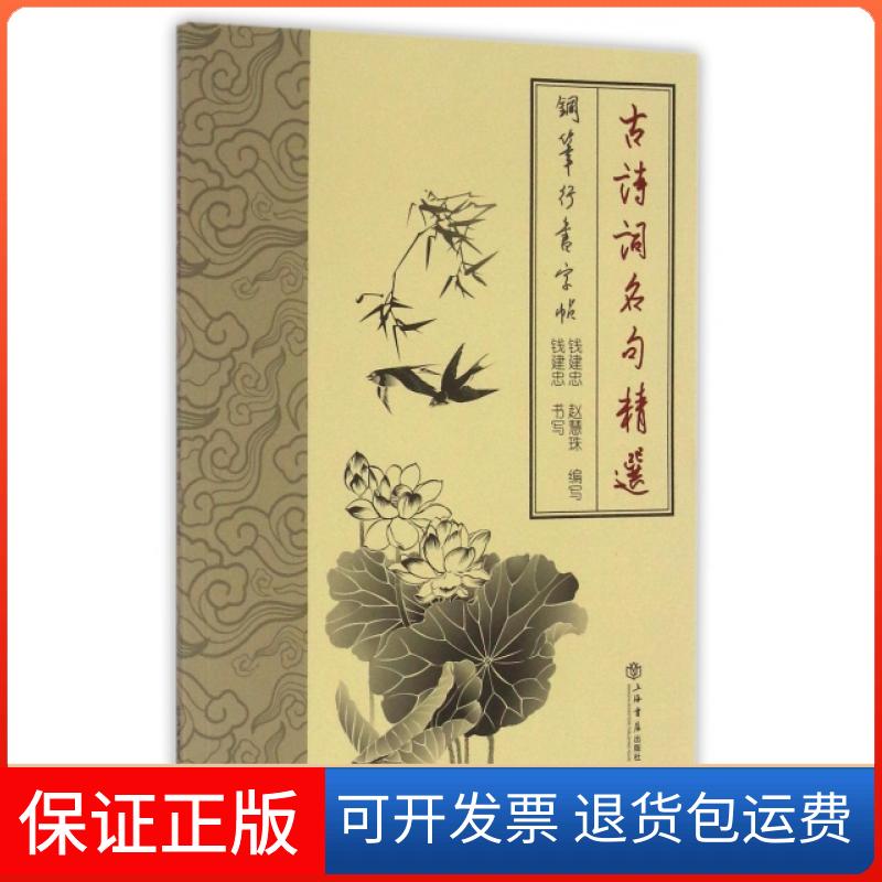 【保正版】古诗词名句精选钢笔行书字帖赵慧珠钱建忠书写上海书店出版社