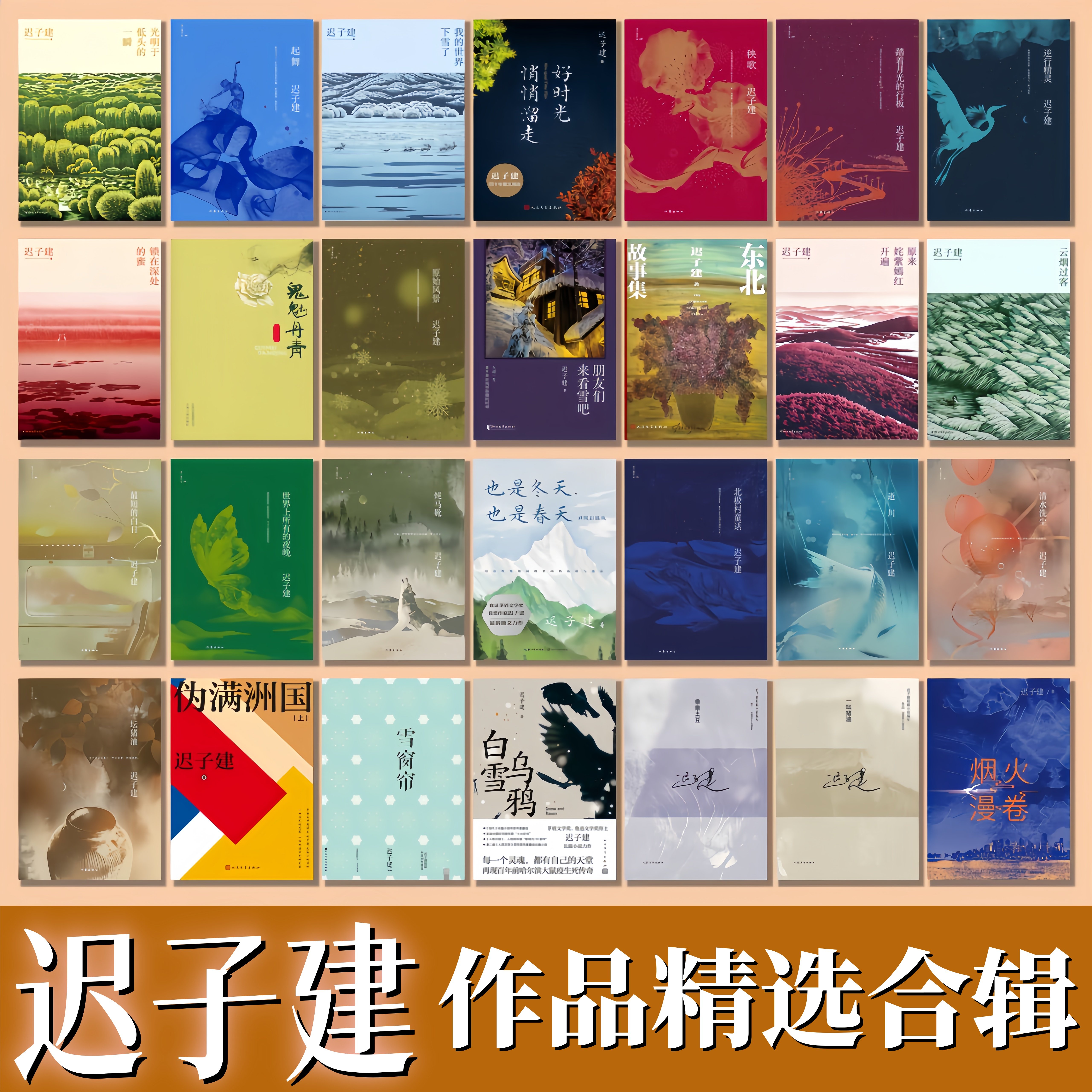 迟子建文学作品精选合辑全59册】额尔古纳河右岸+群山之巅+也是冬天 也是春天+白雪乌鸦+烟火漫卷+好时光悄悄溜走+朋友们来看雪吧