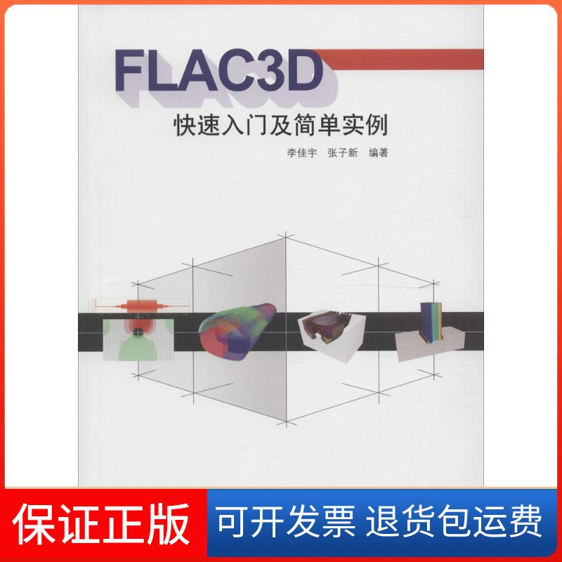 【保正版】FLAC3D快速入门及简单实例李佳宇,张子新 编著中国建筑工业出版社9787112198979