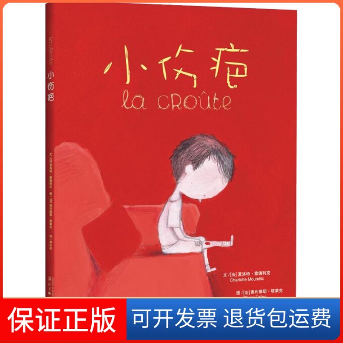【保正版】小伤疤(法)夏洛特·蒙德利克(Charlotte Moundlic) 著 胡小跃 译 (法)奥利维耶·塔莱克(Olivier Tallec) 绘漓江出版社 - 实物图