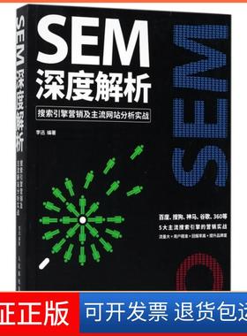 【保正版】SEM深度解析(搜索引擎营销及主流分析实战)李迅人民邮电9787115457103
