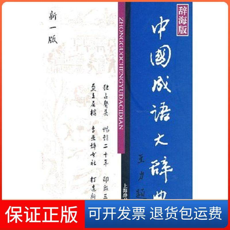 【正版】中国成语大辞典辞海版新一版王涛上海辞书出版社9787532620937