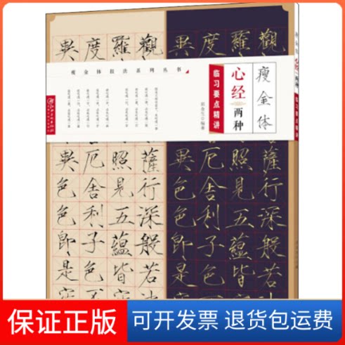 【保正版】瘦金体心经两种临习要点精讲邱金生 著江西美术出版社9787548050568