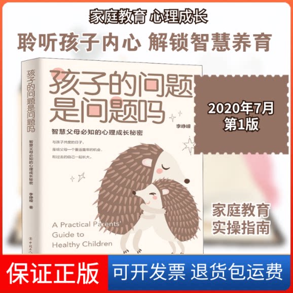 【保正版】孩子的问题是问题吗 智慧父母必知的心理成长秘密李峥嵘 著中国工人出版社9787500874270