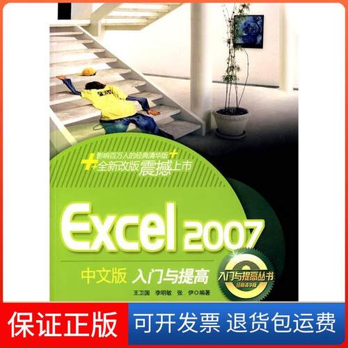【保正版】Excel2007中文版入门与提高（配光盘）（入门与提高丛书）王卫国 李明敏 张伊清华大学出版社9787302188803