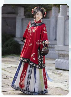 原创【大院罗衣】山西晋商少奶奶服锦绣蝶羽清汉女重工刺绣中国风