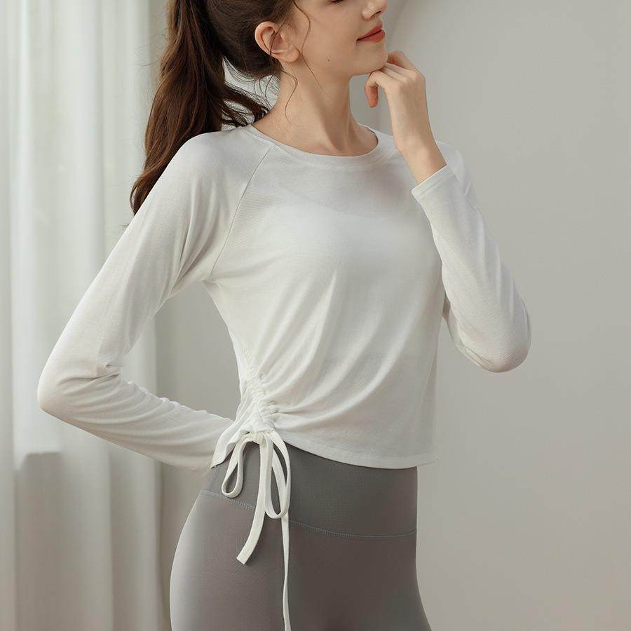 blouse fitness Pilates T-shirt training running sleeve long