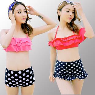 plus belly and hot spring womens piece one split swim