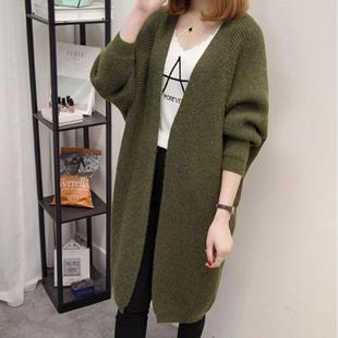 Sweater Jacket Solid Large Bat Womens Color Sleeve Size