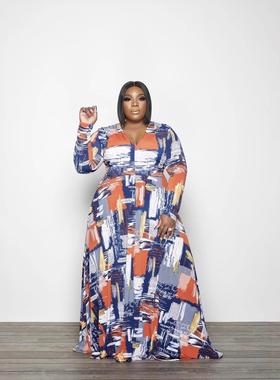 Womens large hem size ladies color trailing loose irregular