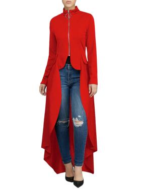 autumn high casual evening long dress irregular party up