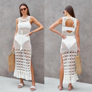 maxi hollow over knitted there holiday dress cover