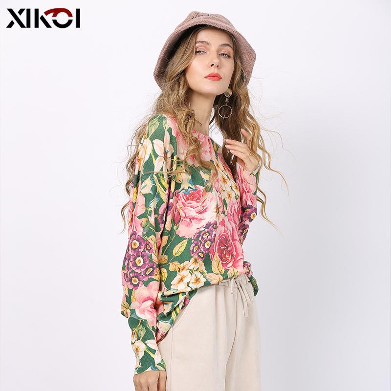 streetwear beach women summer floral oversize rose vintage