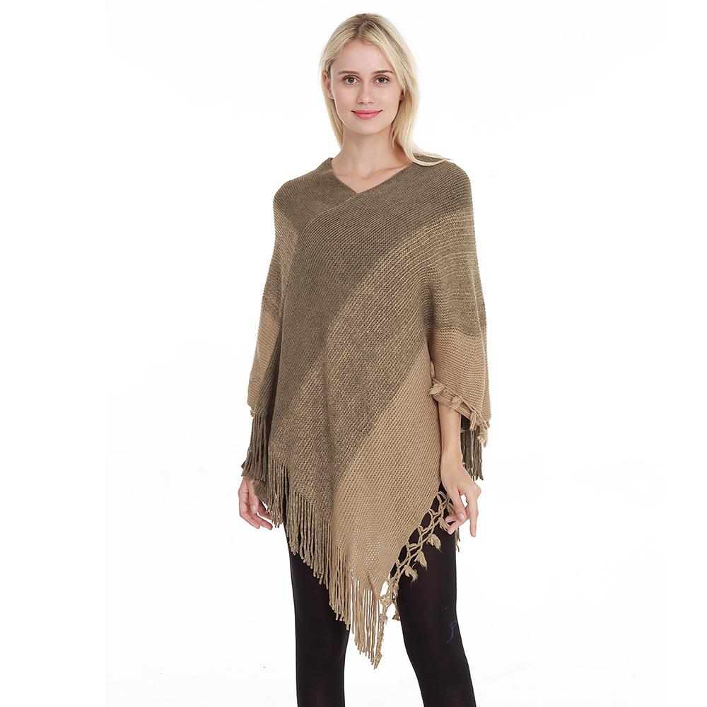 sweater striped splicing loose pullover size versatile