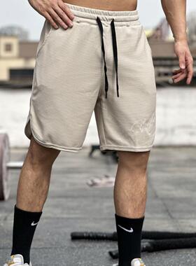 Shorts Casual Sports Fitness Running Color Solid Waffle