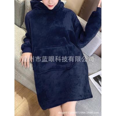 oversized hoodie blanket with sleeves sweatshirt plaid